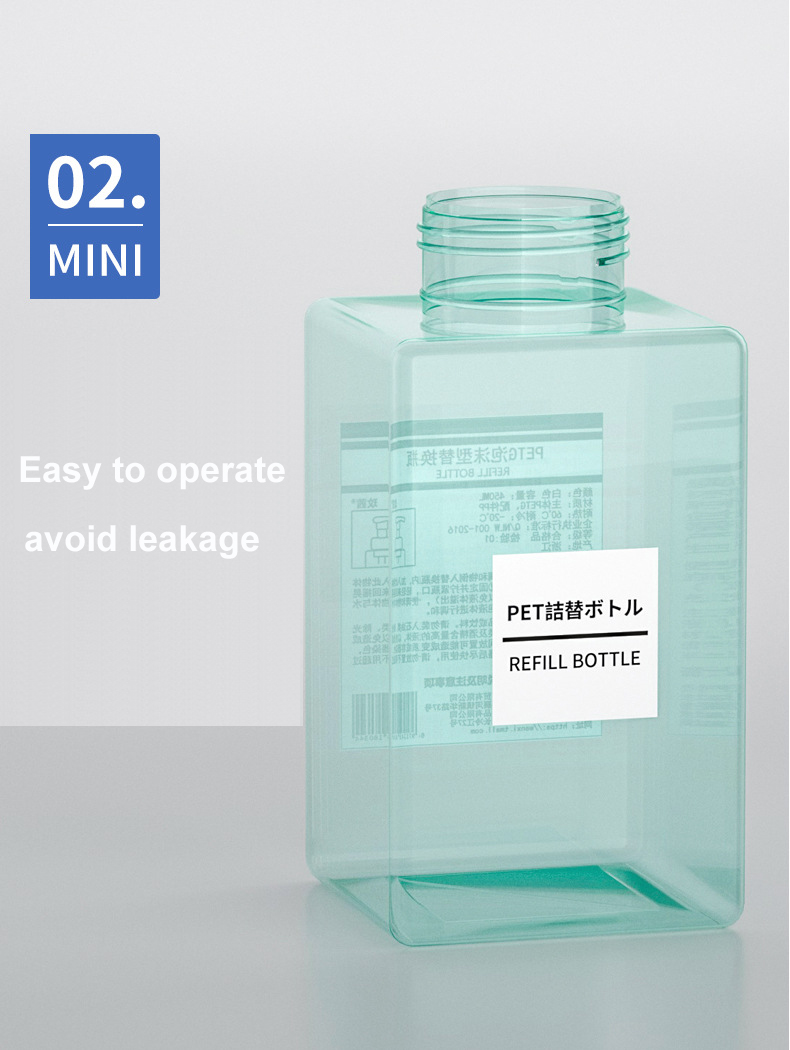 Colorful 250ml 450ml big foam pump white foaming bottle