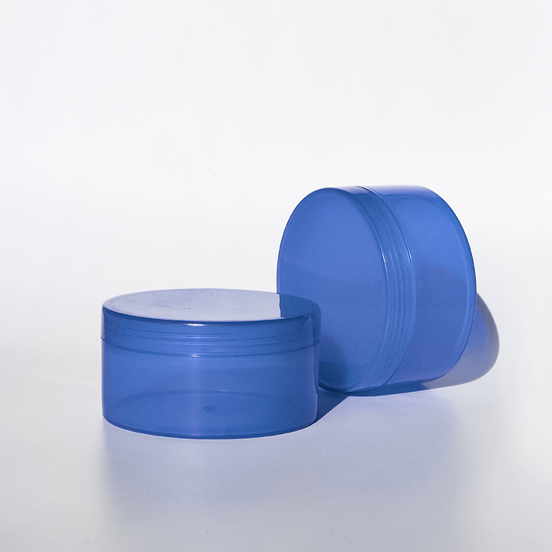 Colorful 250ml custom beauty jar plastic jar with lid label jars with lids for skincare