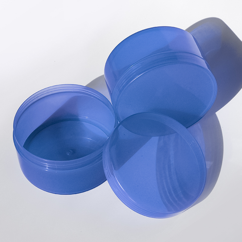 Colorful 250ml custom beauty jar plastic jar with lid label jars with lids for skincare