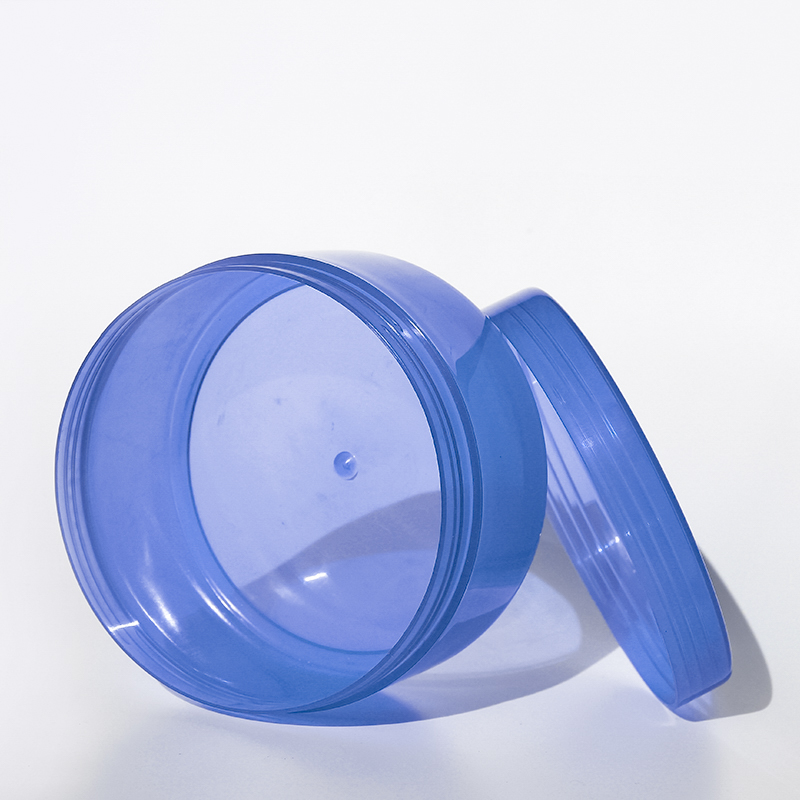 Colorful 250ml custom beauty jar plastic jar with lid label jars with lids for skincare