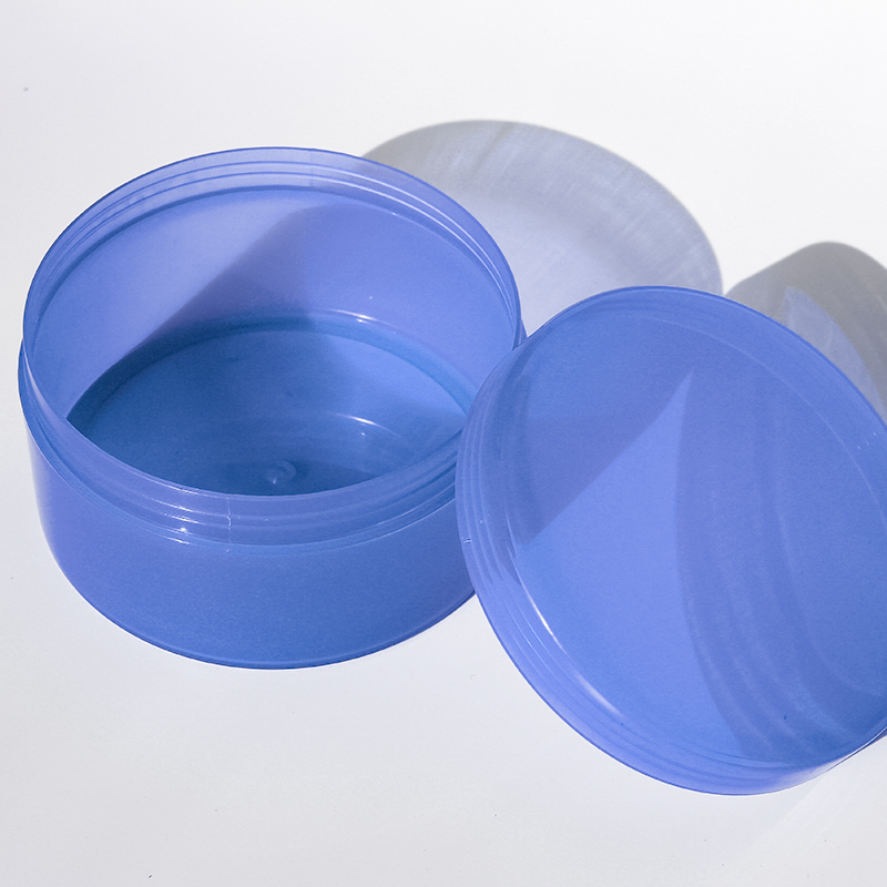 Colorful 250ml custom beauty jar plastic jar with lid label jars with lids for skincare