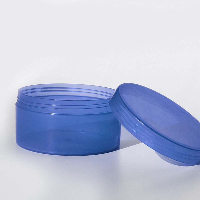 Colorful 250ml custom beauty jar plastic jar with lid label jars with lids for skincare