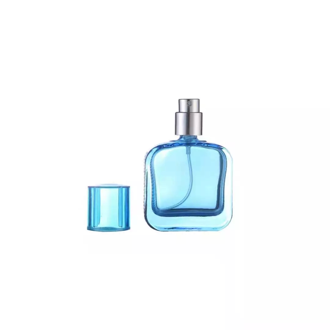 Colorful 30 ML Square Custom Empty High Quality Refillable Glass Gradient Spray Perfume Bottles