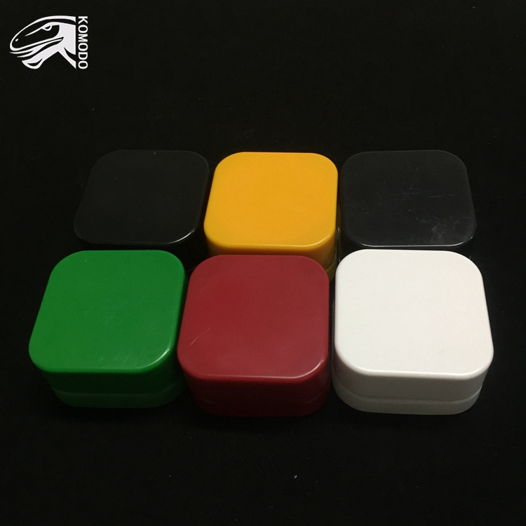Colorful Available Cosmetic Jar Food Grade 5ml Glass Square Airtight Bottle Holding Lip Balm Eyebrow Free Shipping