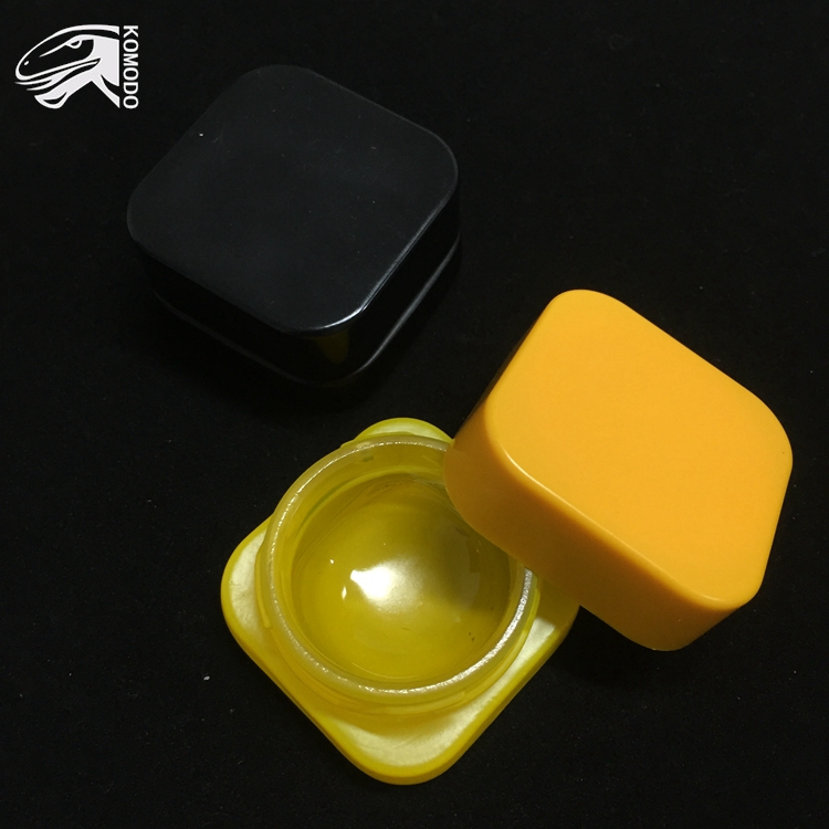 Colorful Available Cosmetic Jar Food Grade 5ml Glass Square Airtight Bottle Holding Lip Balm Eyebrow Free Shipping