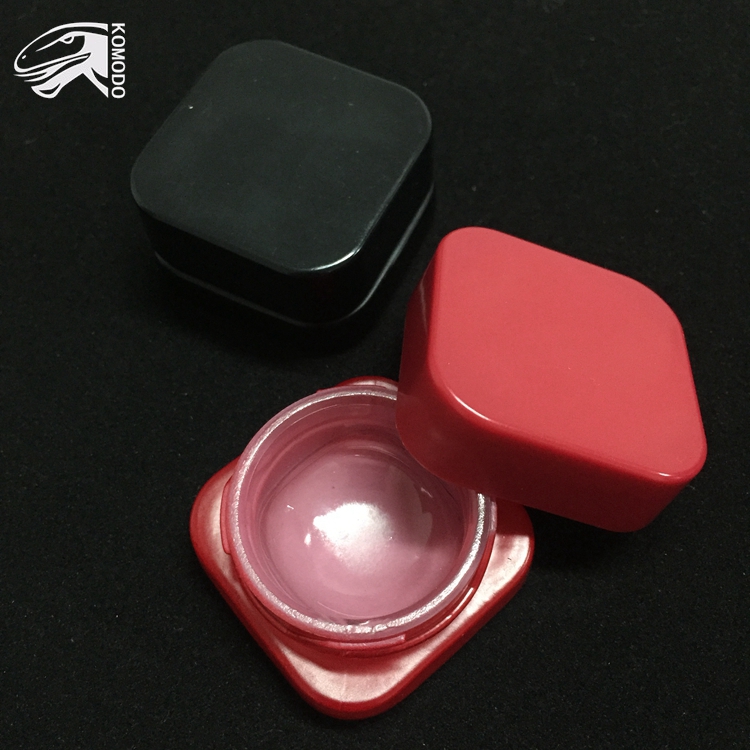 Colorful Available Cosmetic Jar Food Grade 5ml Glass Square Airtight Bottle Holding Lip Balm Eyebrow Free Shipping