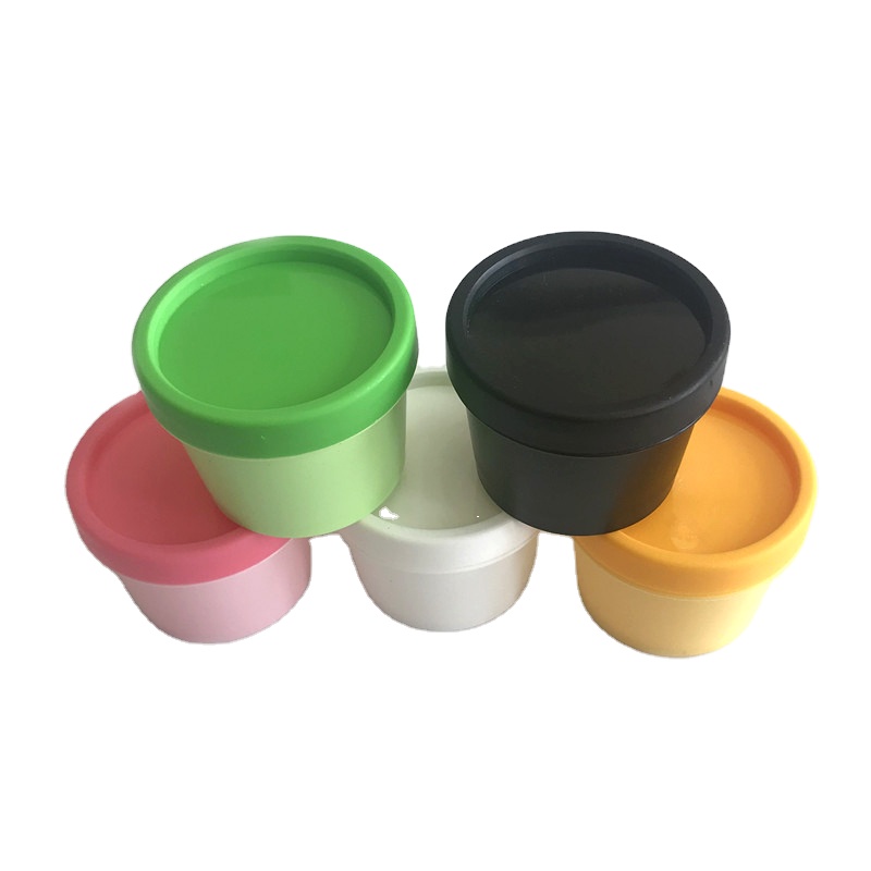 Colorful  Bucket Cream Jar Plastic PP Face Packaging for cream