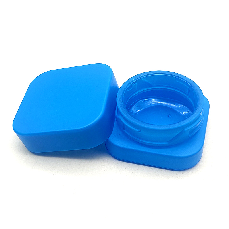 Colorful Cosmetic Jar Food Grade 5ml 7ml 9ml Glass Medical Dab Container Square Extract Concentrate Wax Cube Bottle