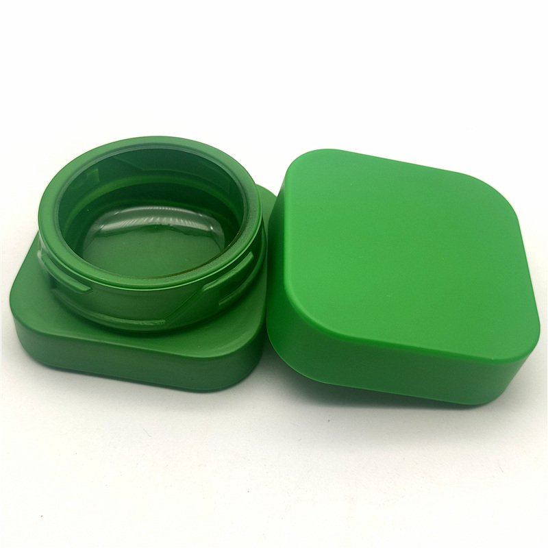 Colorful Cosmetic Jar Food Grade 5ml 7ml 9ml Glass Medical Dab Container Square Extract Concentrate Wax Cube Bottle