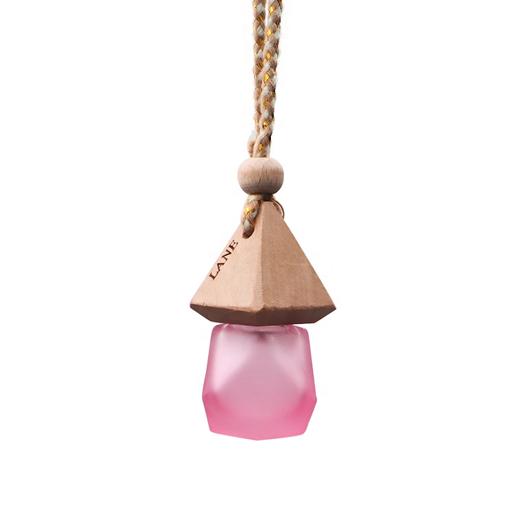 Colorful Empty 8ml Aroma Fragrance Hanging Car Diffuser Bottle Glass Perfume Bottle