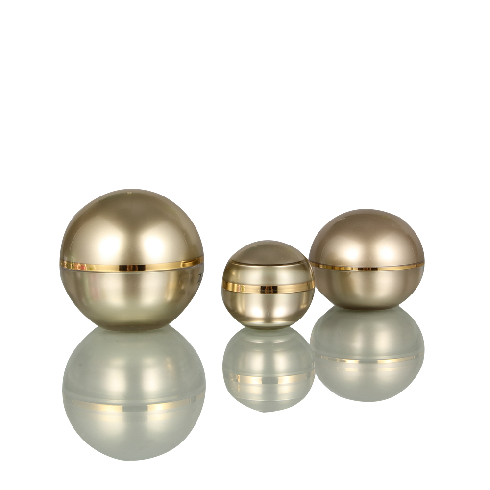 Colorful Gold Green White Transparent Empty 5g 10g 15g Cosmetic Ball Jar with Diamonds Pattern