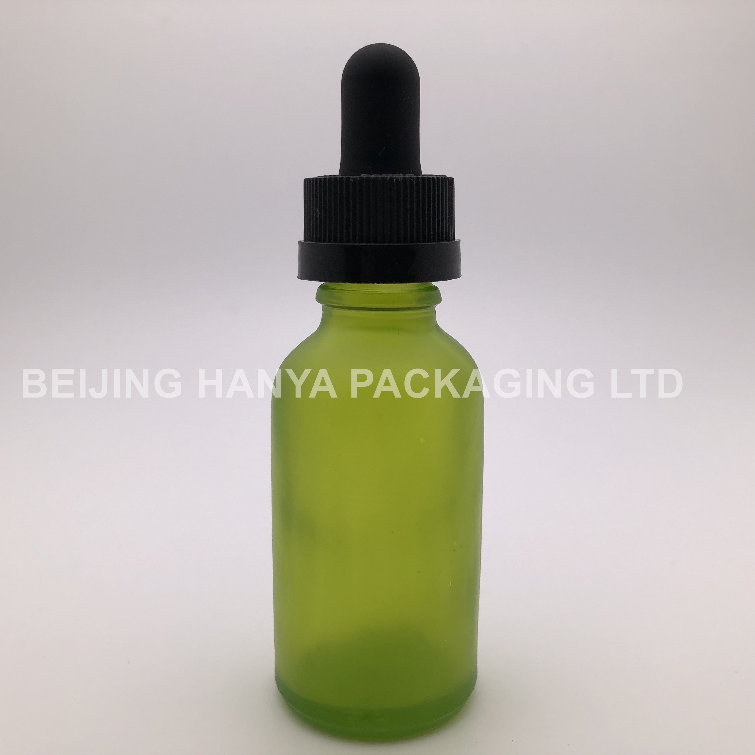 Colorful Matte Round Boston Glass Bottle