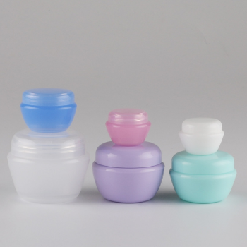 Colorful Mini Cosmetic Plastic PP Cream Jar