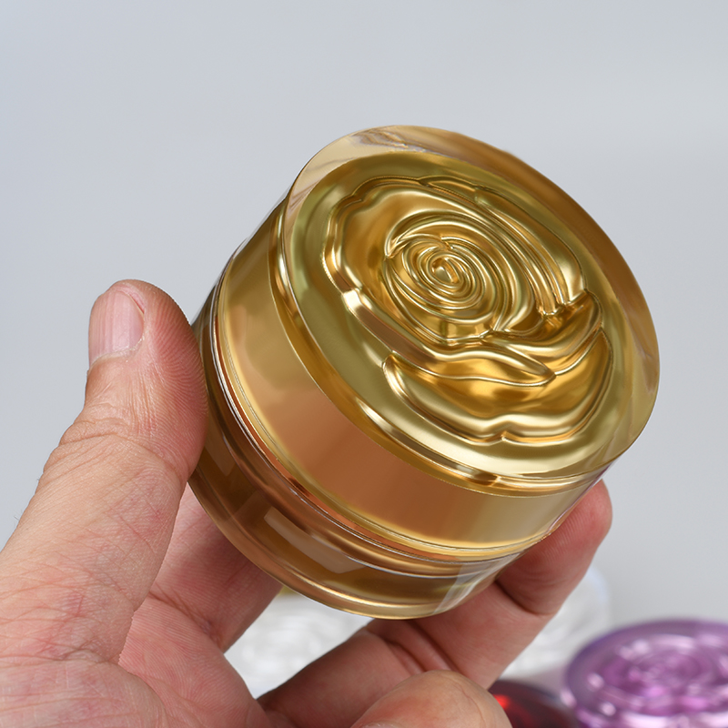 Colorful Patterned 5g 10g 15g 30g 50g new style face cream acrylic cosmetic jar with skin Care Cream
