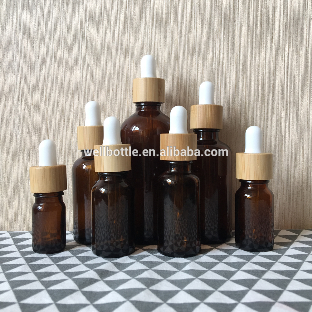Colorful amber green blue clear round glass dropper bottle for essential oil bottle GR001R