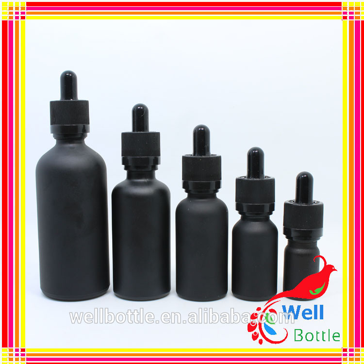 Colorful amber green blue clear round glass dropper bottle for essential oil bottle GR001R