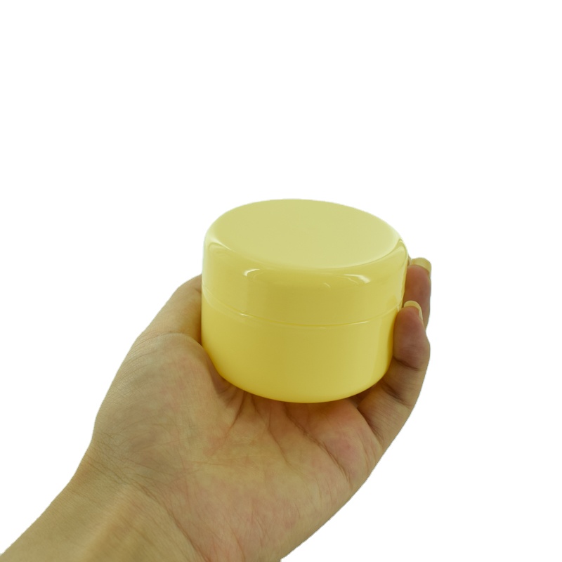 Colorful empty 100g macaron shape cosmetic jar plastic macaron cream pp jar