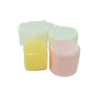 Colorful empty 100g macaron shape cosmetic jar plastic macaron cream pp jar