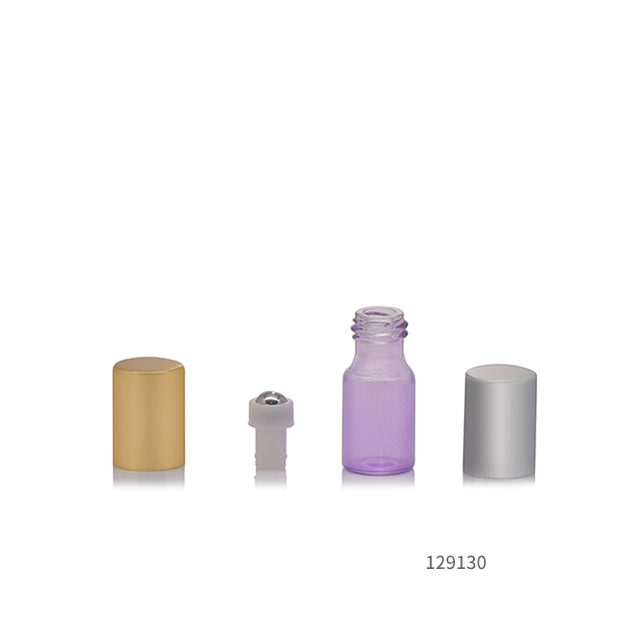 Colorful essential oil roll on bottle 3ml glass roll on bottle