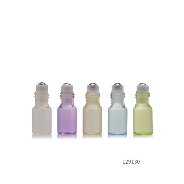 Colorful essential oil roll on bottle 3ml glass roll on bottle