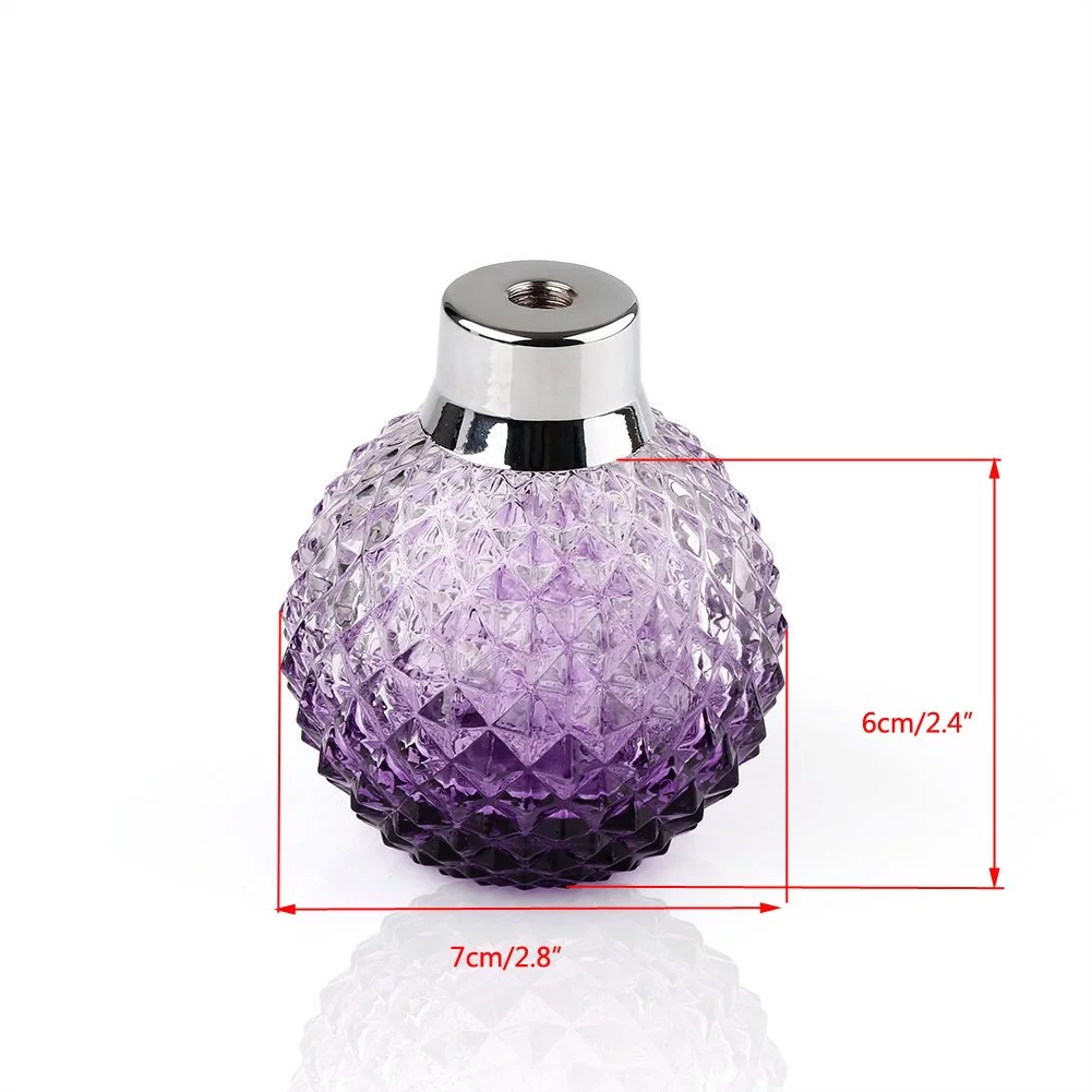 Colorful fabric Air Gas Pump bulb atomizer 100ml glass perfume bottle