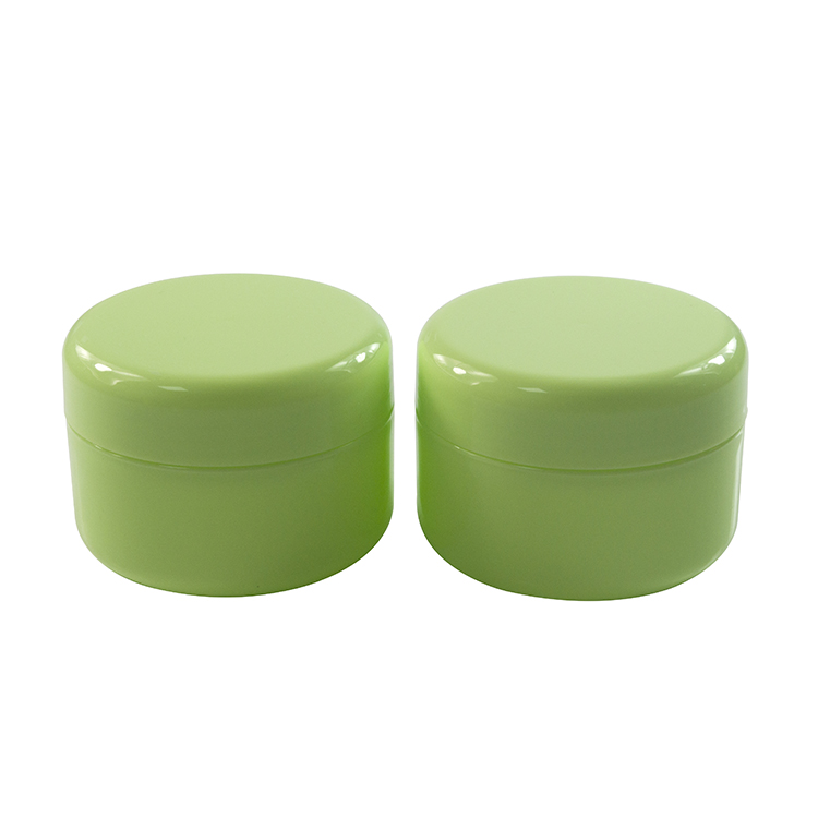 Colorful high quality pink green yellow white 10g 20g 50g 100g 200g plastic cosmetic cream jar for skin care