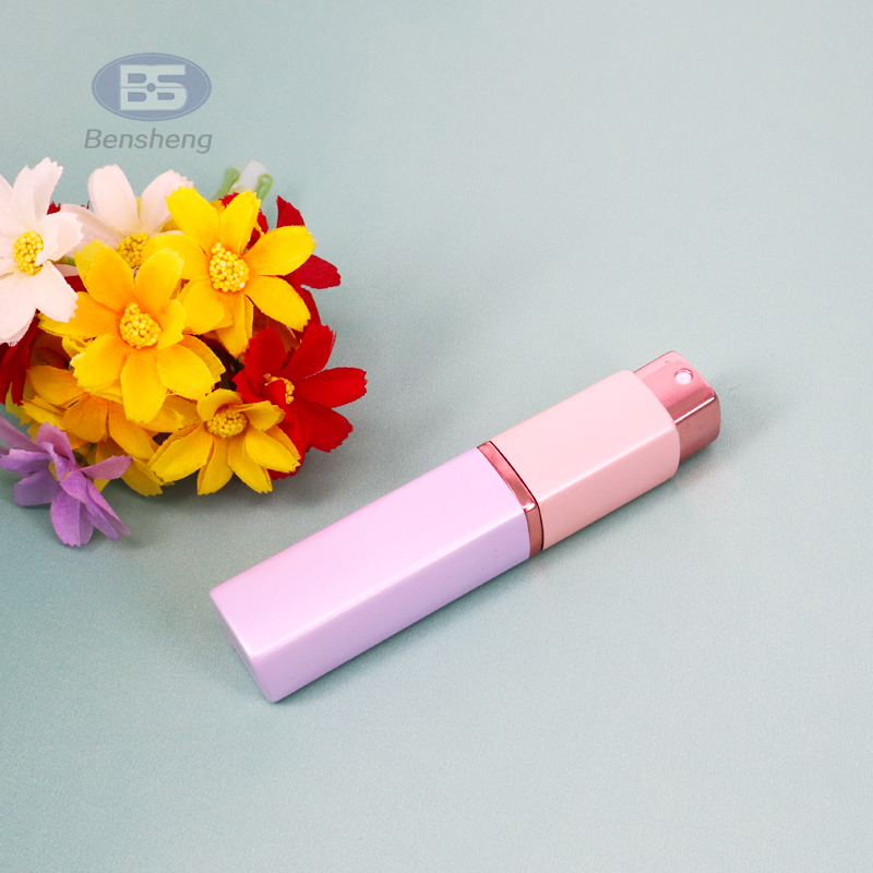 Colorful luxury refillable 8ml 15ml twist aluminum spray atomizer perfume bottle