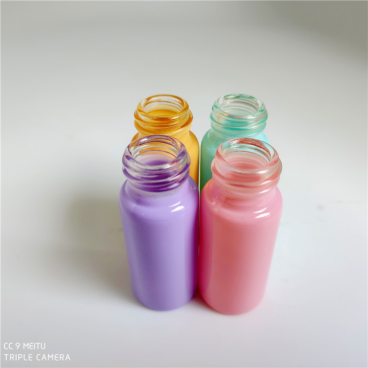 Colorful mini glass perfume bottle sprayer bottle 10ml