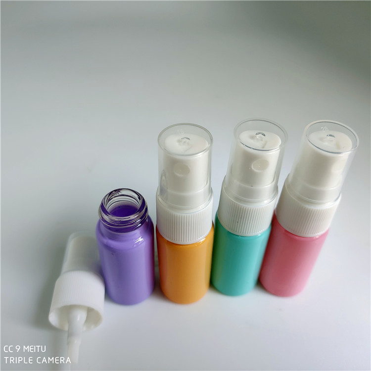 Colorful mini glass perfume bottle sprayer bottle 10ml