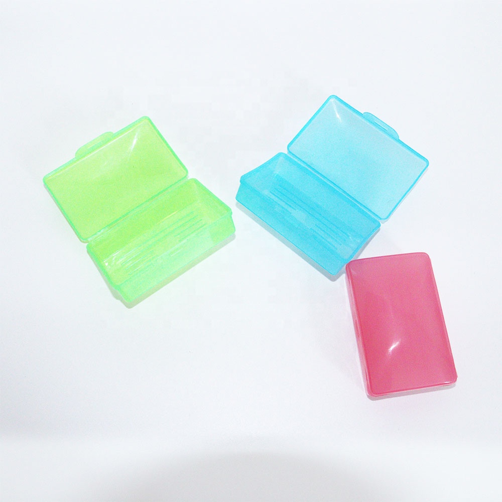 Colorful plastic cheap and printable travel essential square soap dish