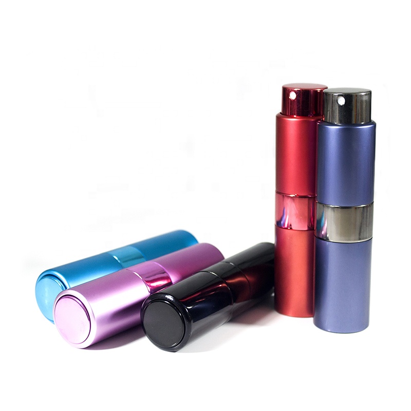 Colors Perfume 5ml 10ml 15ml 20ml Glass Spray Bottle Aluminum Cover Twist Up Perfume Atomizer