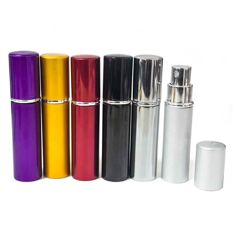 Colors Perfume 5ml 10ml 15ml 20ml Glass Spray Bottle Aluminum Cover Twist Up Perfume Atomizer