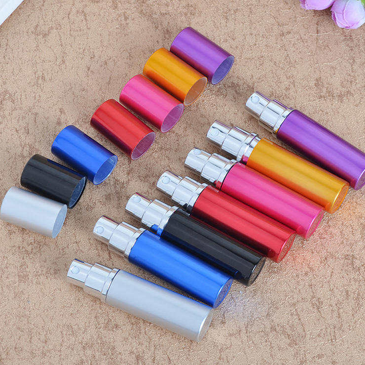 Colors Perfume 5ml 10ml 15ml 20ml Glass Spray Bottle Aluminum Cover Twist Up Perfume Atomizer