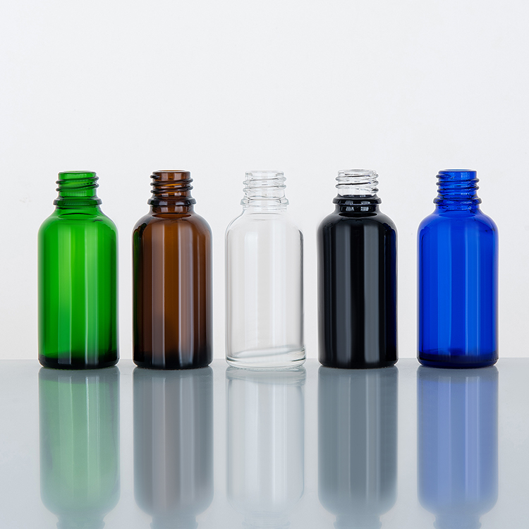 Colour 10 Ml 100ml Big Essential Oil Color Coating Bottles Blue 15ml 10ml Amber 30ml Eye Serum Glass Dropper Bottle Packaging