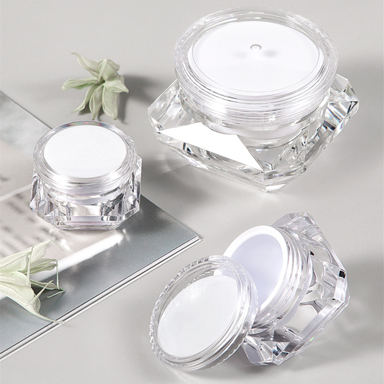 Coloured white pink red rose gold blue Cute luxury Diamond Private Label Empty Clear Lip Scrub Containers