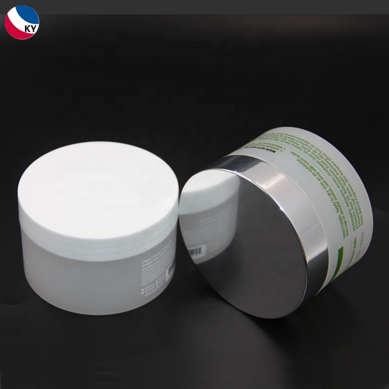 Colourful Skin Care Gel Cosmetic Cream Colored Plastic Jars 200 Ml