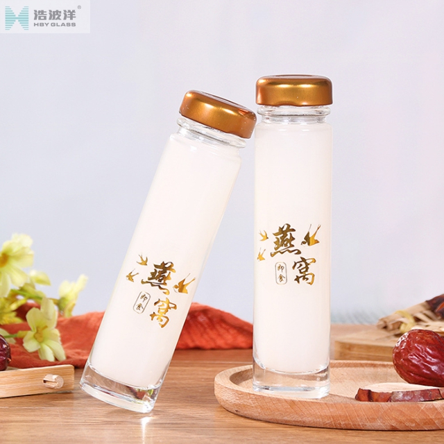 Columniform 60ml bird nest honey jam glass jar with metal screw lid