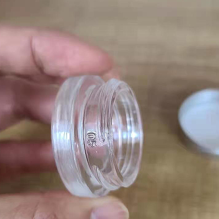 Concentrate Container 7ml Glass Jars low Profile - Cosmetics Jars - Lip Balm Containers - Make-up Containers -Wax Dab Jars