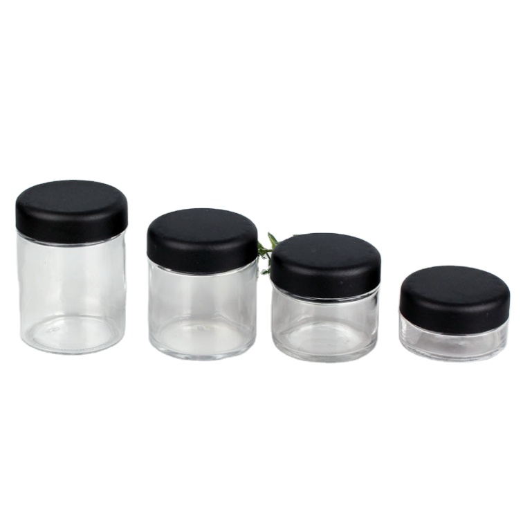 Concentrate containers 120ml glass jar low Profile wax oil rosin dab jar airtight glass jar