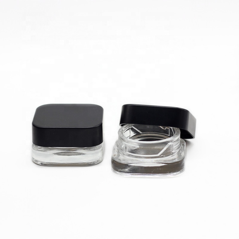 Concentrate jar cbd oil 5g 5ml clear custom glass jar for storage