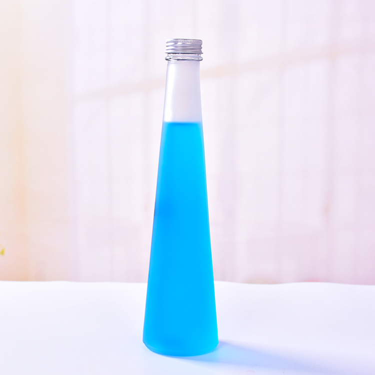 Cone Shape 330ml kombucha glass bottles empty 250ml juice bottle