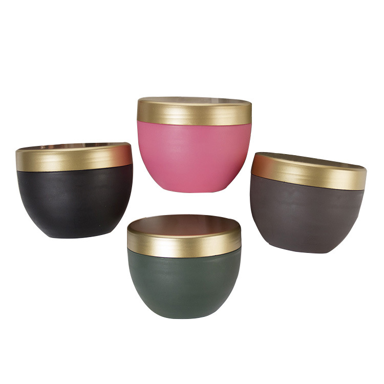 Container For Creams And Lotions Cream Cosmetic Container Round Empty 8oz Plastic Jars With Lids For Skin Cream