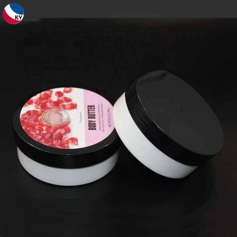 Container Jar with Lid Body Butter Plastic Cosmetic Plastic 250G 200G 8 Oz Skin Care Cream