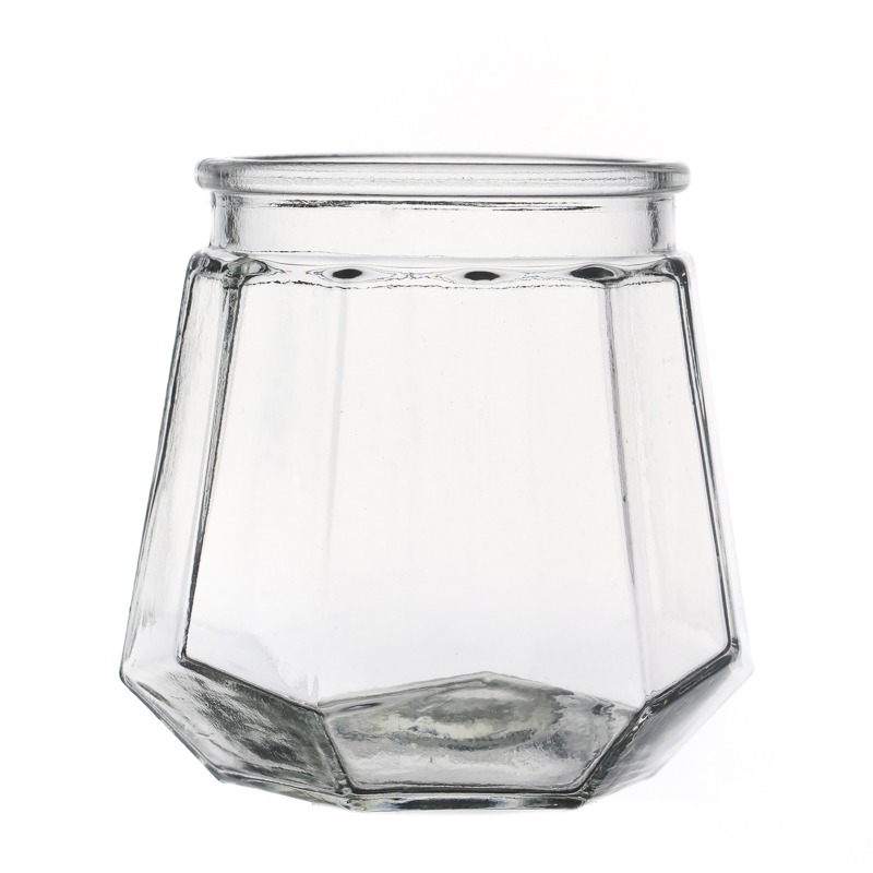 Container Various Capacity Storage Octagonal Glassware Customize Glass Jars Food Suppliers