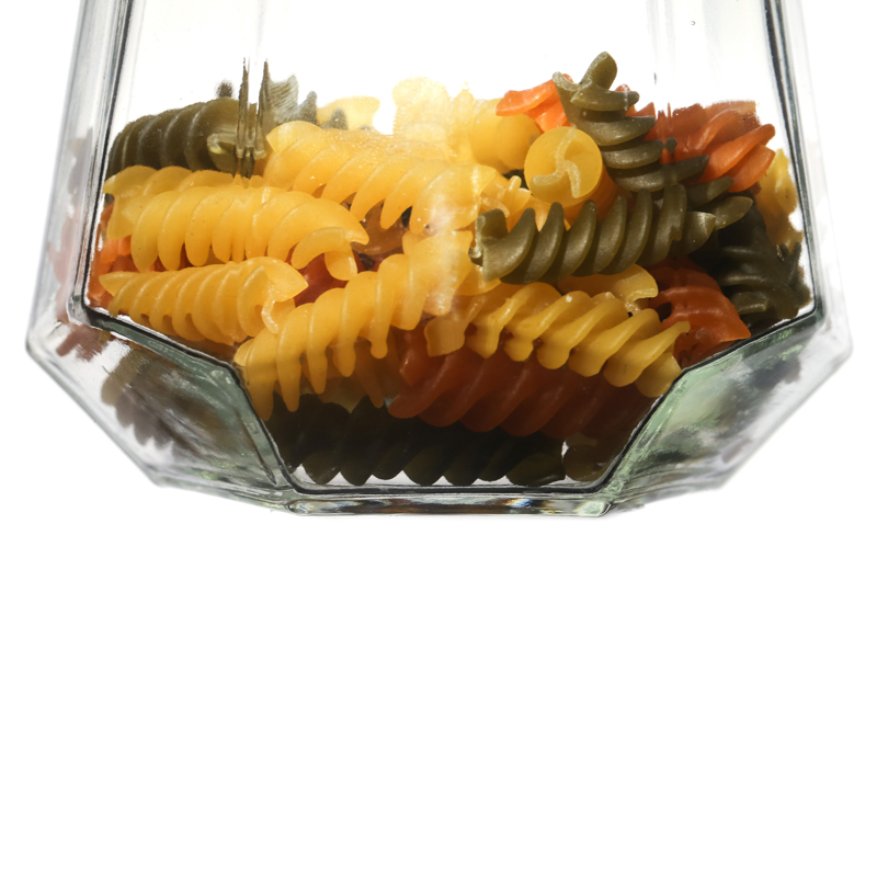 Container Various Capacity Storage Octagonal Glassware Customize Glass Jars Food Suppliers