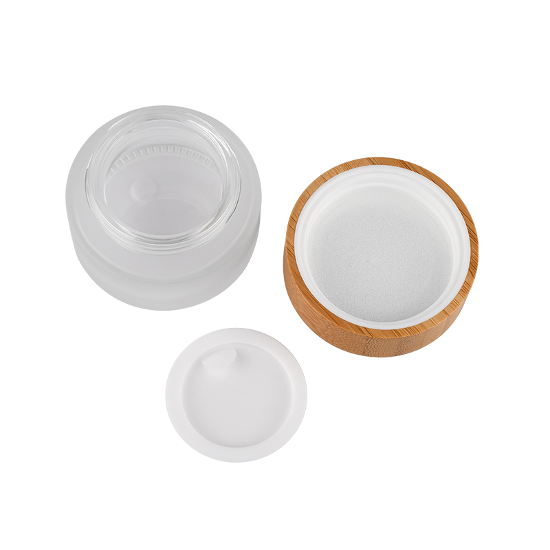 Containers packaging cosmetic unique eco friendly 5g 10g 15g 30g 50g 100g eye facial cream glass jar