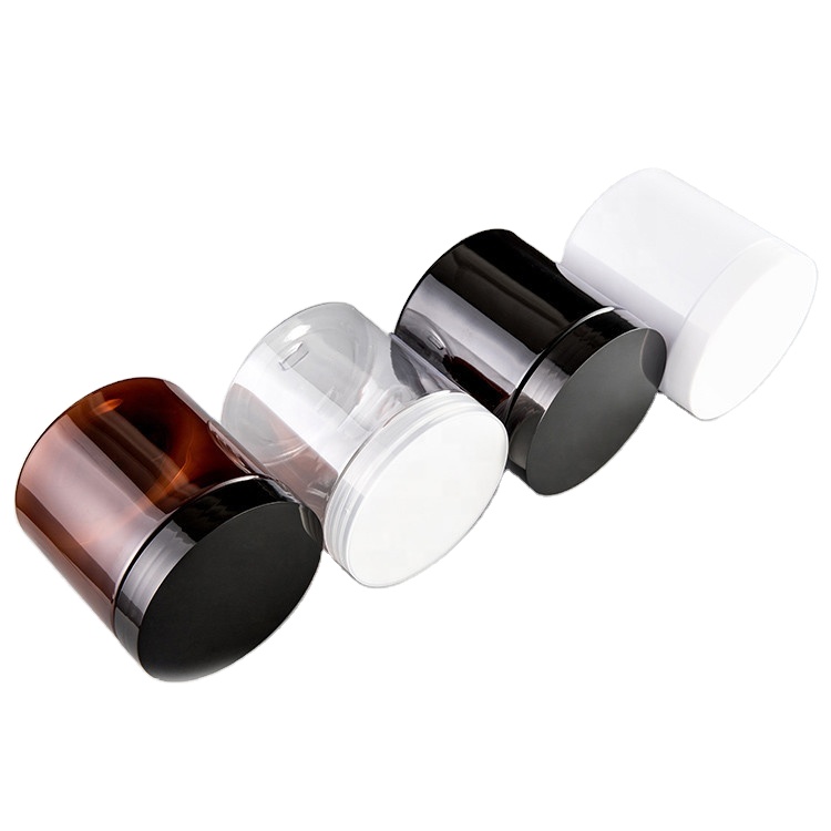 Cookies Container Empty 30g 100g Wide Mouth container PET plastic transparent jar