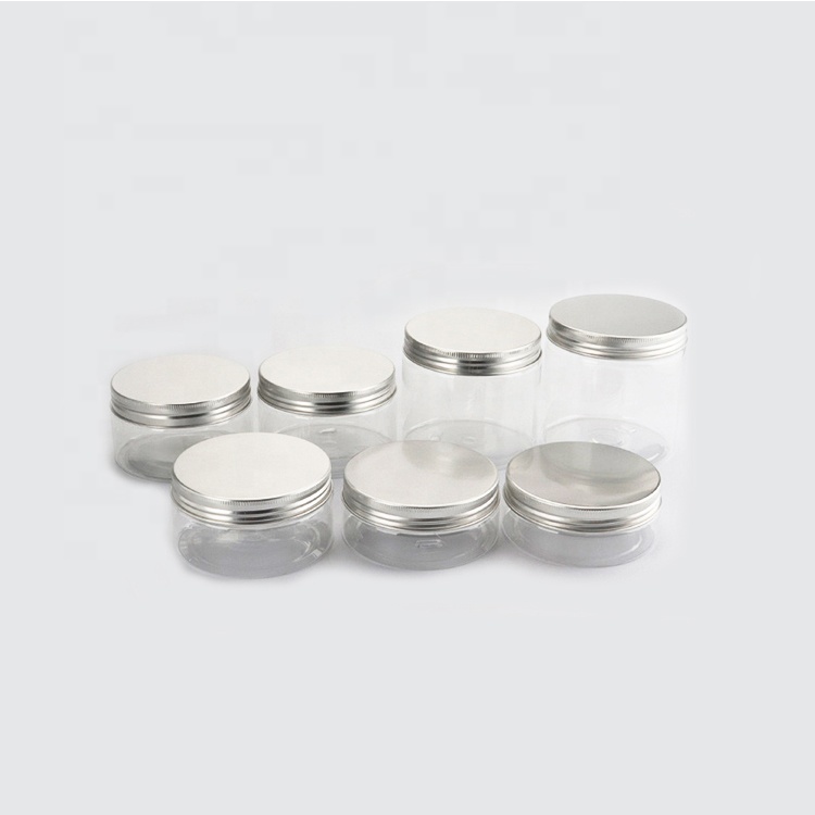 Cookies Container Empty 30g 100g Wide Mouth container PET plastic transparent jar