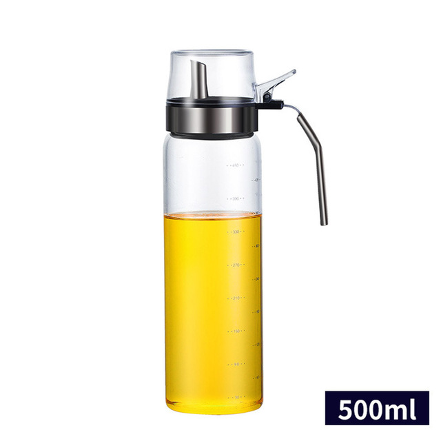 Cooking Seasoning Bottle Dispenser Sauce Bottle Glass Storage Bottles for Oil and Vinegar Creative Kitchen Tools Accessories