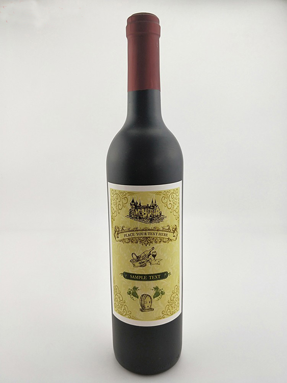 Cork top weight empty bright black/dumb frosted matte black glass wine bottle 750ml bottle for red wine